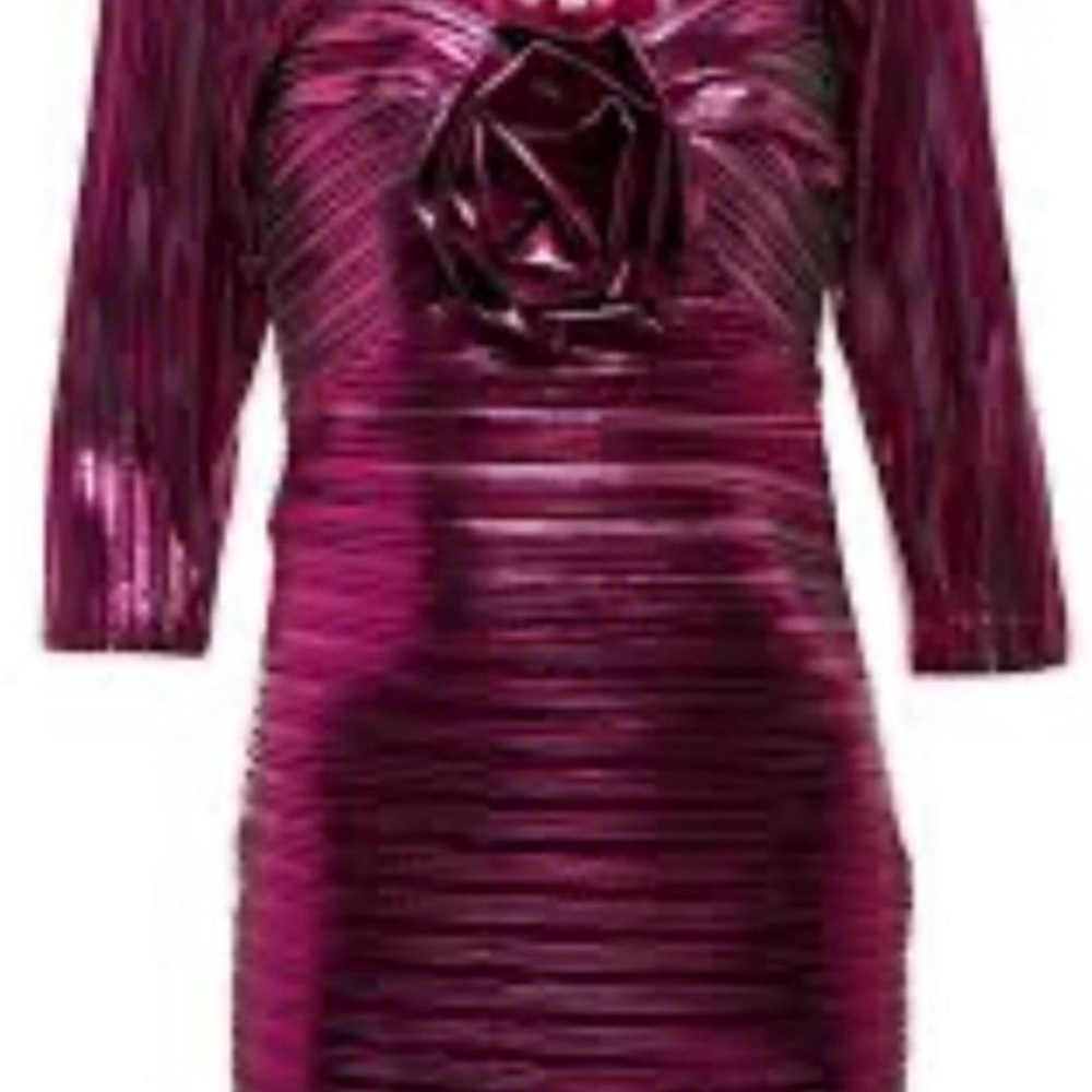 LoveShackFancy Shimmering Pink Mini Thompson Dress - image 3